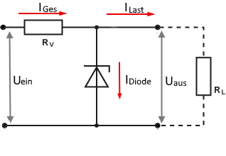 Zenerdiode Variable Last Schaltung